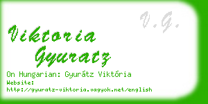 viktoria gyuratz business card